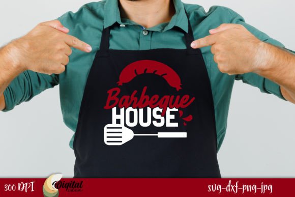Barbeque House FUNNY BBQ GRILL SVG for Graphics and Crafts