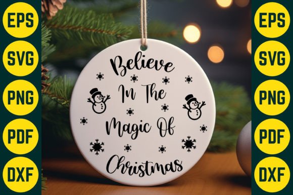 Believe in the Magic of Christmas Design for Crafts and Graphics
