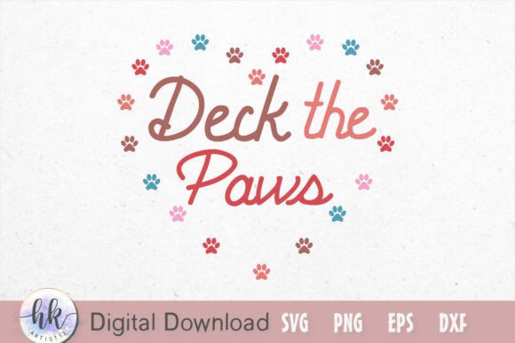 Deck the Paws Funny Graphics for Crafts
