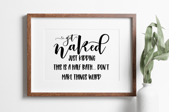 Funny Bathroom Sign SVG for Graphics and Crafts