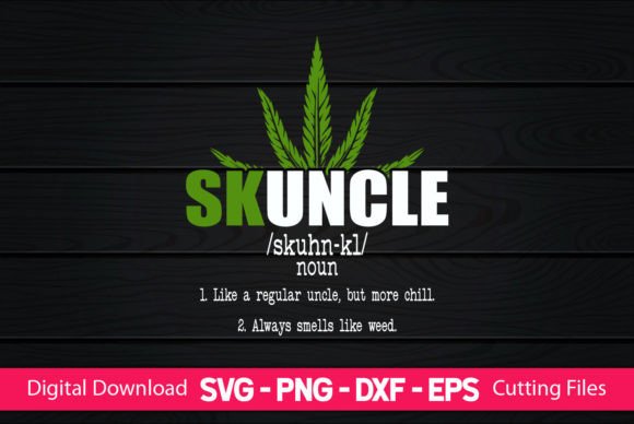 Funny Skuncle Definitions Graphics for Crafts and Digital Projects