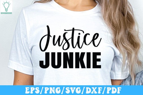 Justice Junkie SVG: A Creative Graphic Design Asset for Crafts