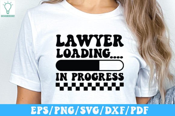Lawyer Loading... Retro SVG for Crafts and Graphics