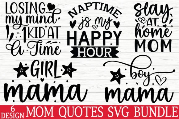 Mothers Day SVG Bundle for Graphic Design and Crafts