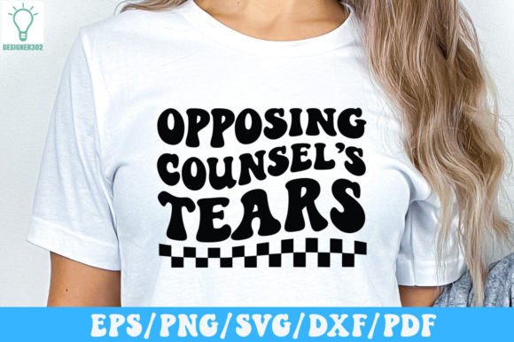 Opposing Counsel’s Tears Retro SVG for Graphics and Crafts