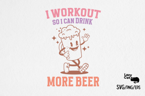 Workout Funny Motivation Quotes Graphics for Crafts